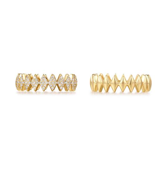  Dusk Divas - Argent / GP 14 carats - Zircone